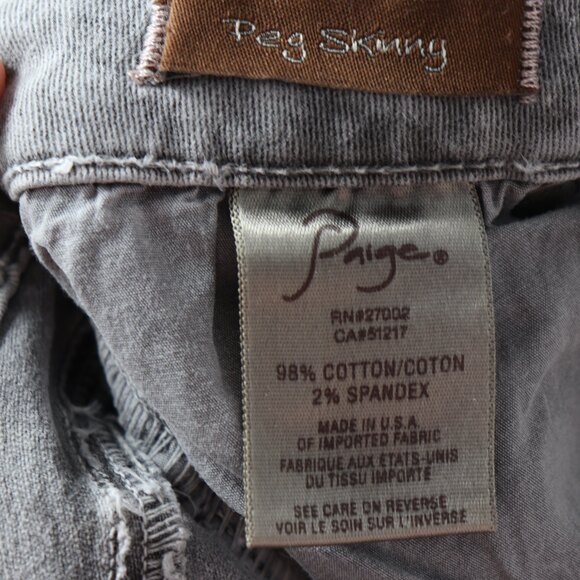 Paige Peg Skinny Jeans size 26 - Picture 4 of 4